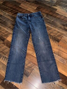Madewell Blue Denim Jeans with Contrast Stitching